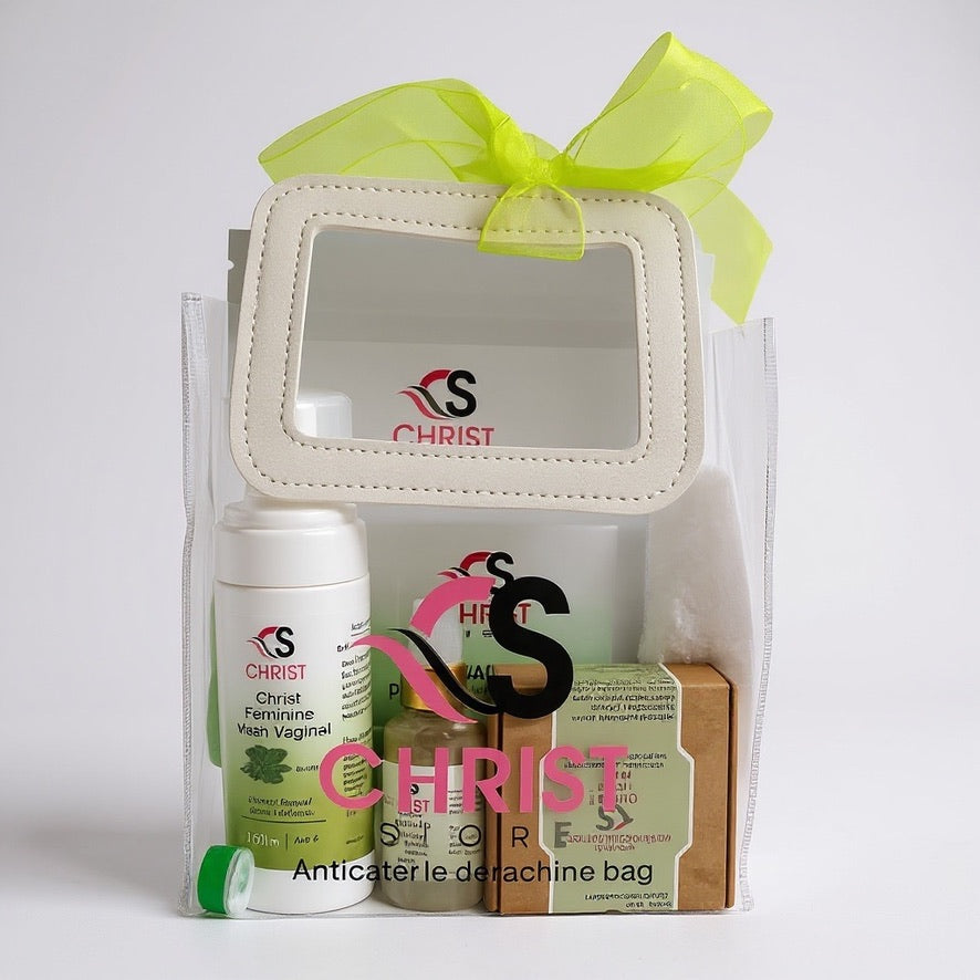 Christ Store Intimate Feminine Care Kit – Yoni Wash, Soap, Oil, Detox Pearls & Herbal Tea for Freshness & Balance