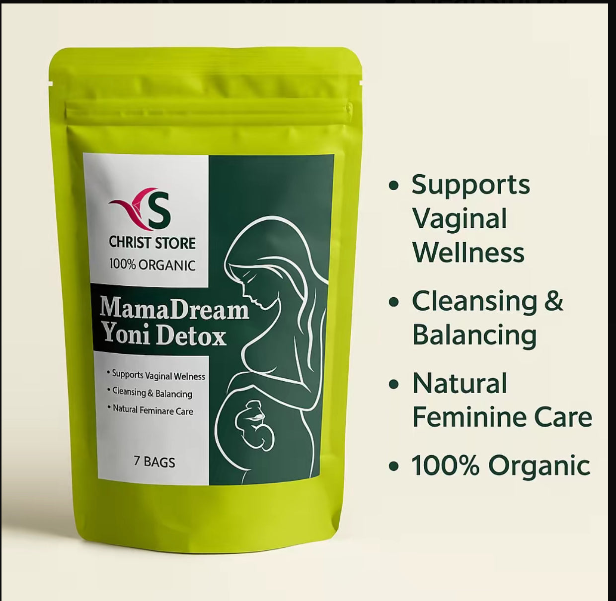 MamaDream Tea Set 20 bags - 100% Organic  Detox & Fasil pou fè pitit Tea - 7 & 10 Tea Bags