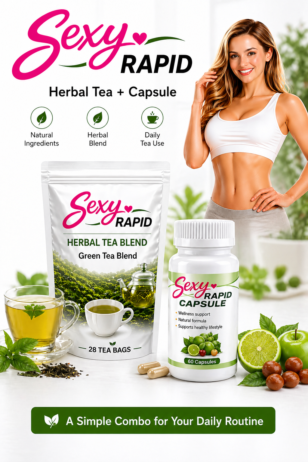 Sexy Rapid Wellness Combo Herbal Tea + Capsule